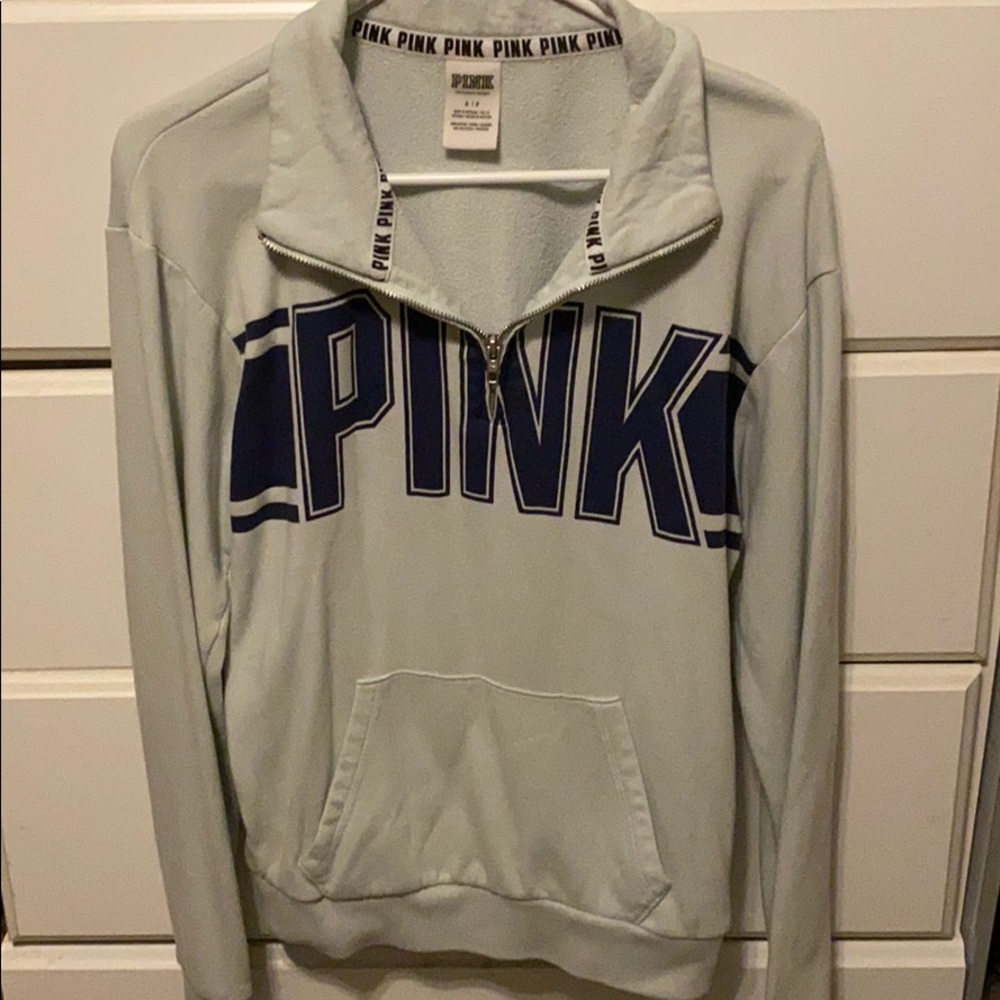 Women’s VS PINK mint blue quarter zip